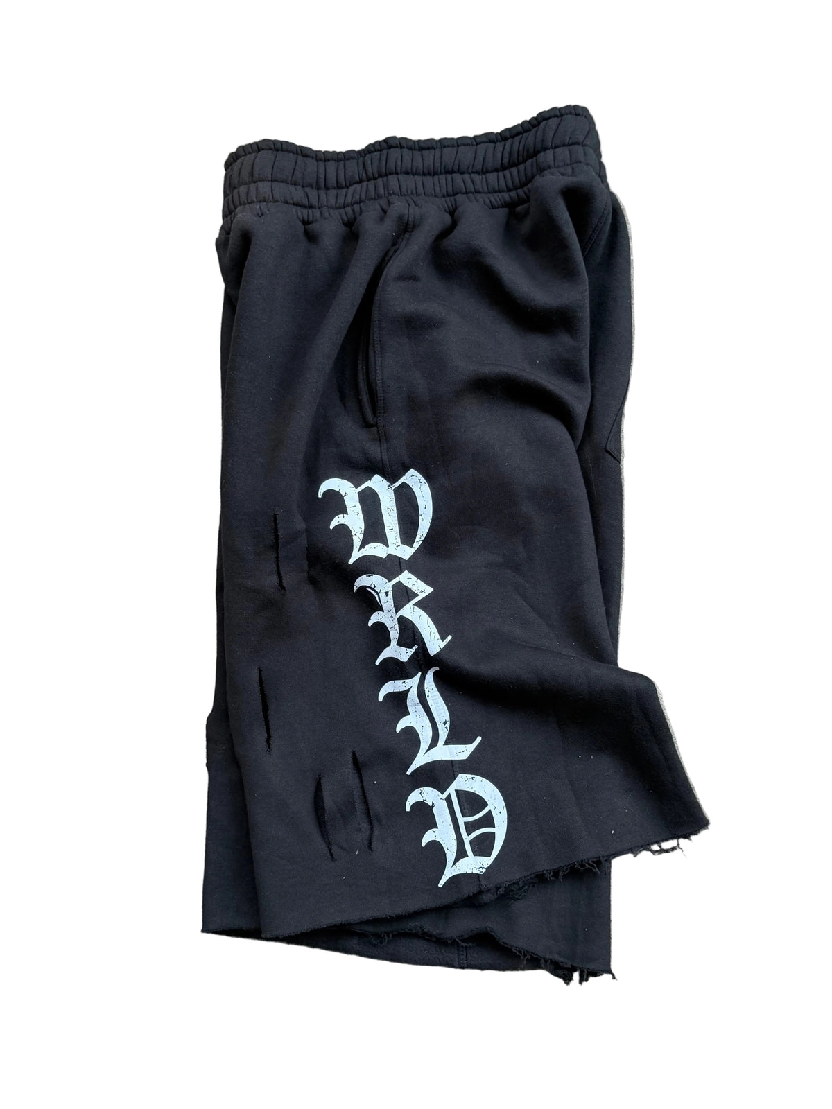 Black 5ivewrld 3/4 shorts