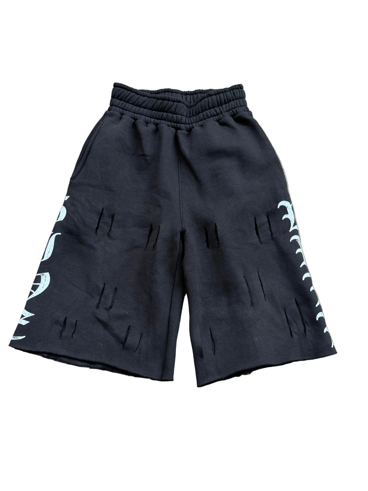 Black 5ivewrld 3/4 shorts